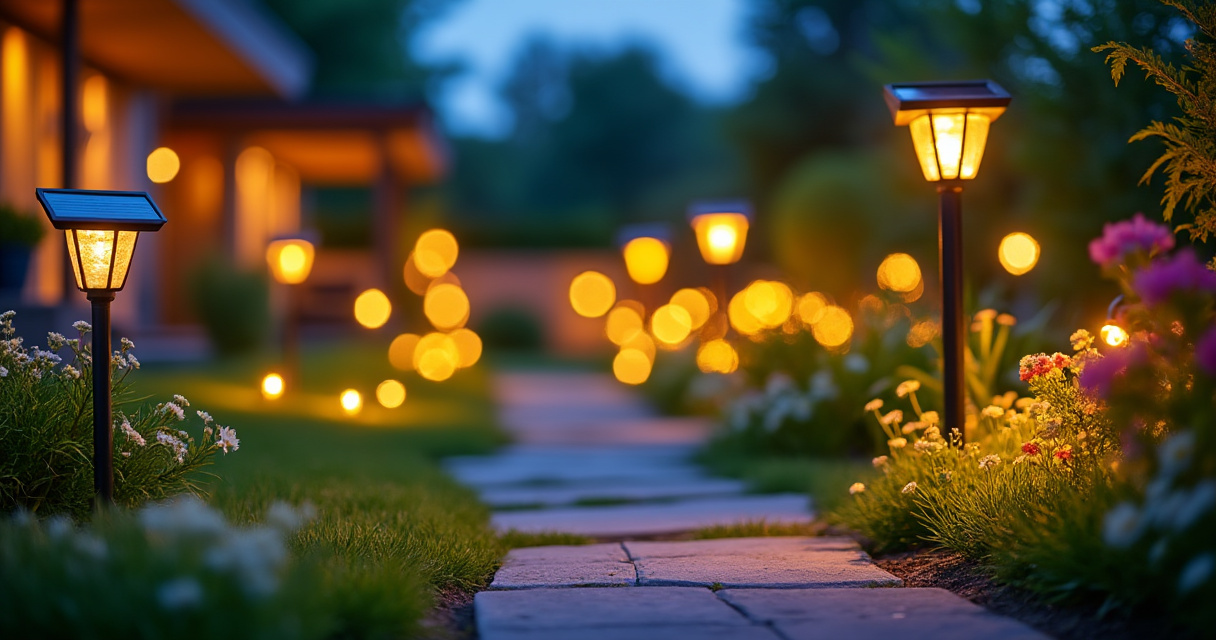 Bunte farbige Solar-Lichterkette